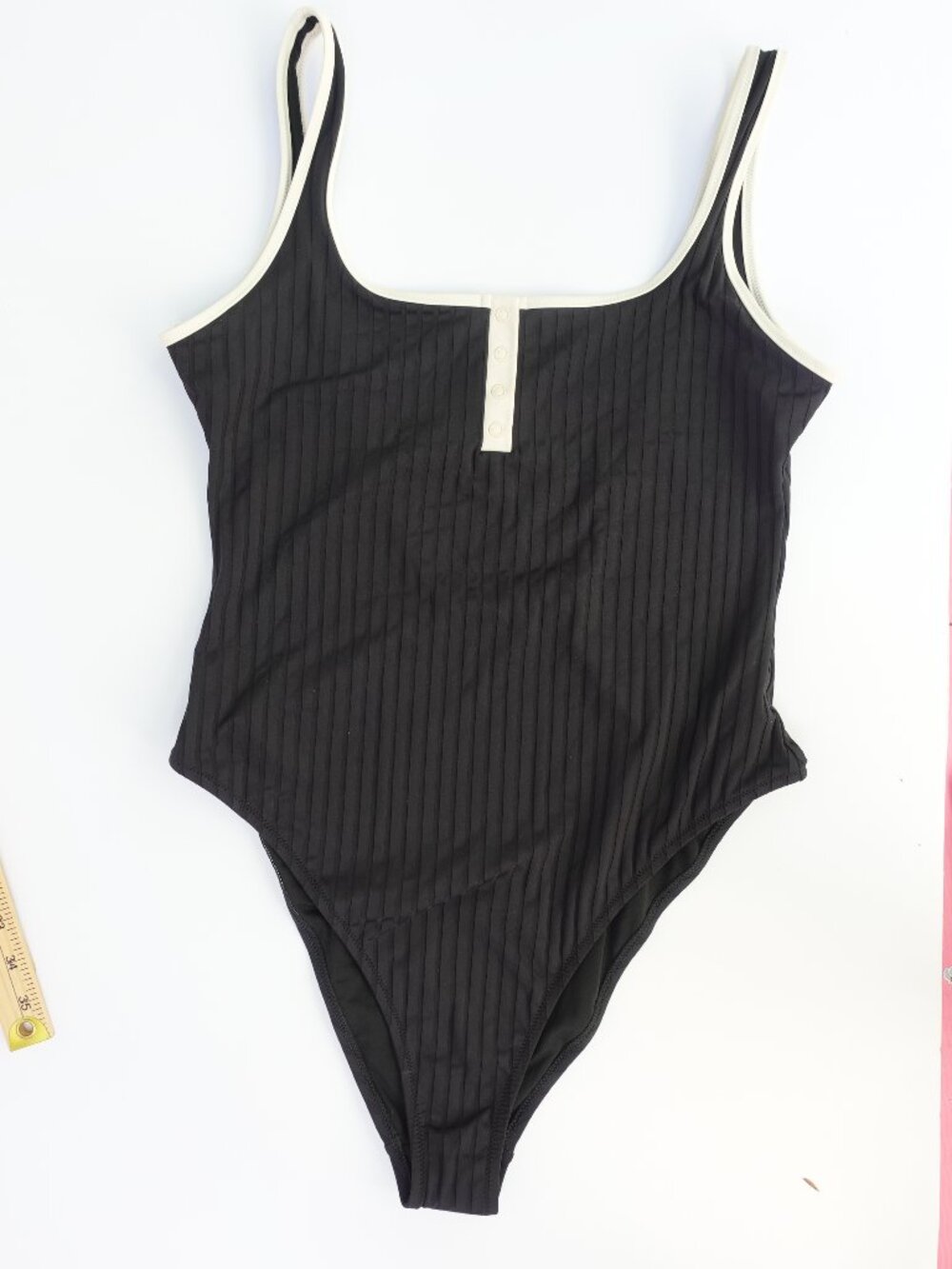 Aerie Rib Scoop cheeky One Piece Swimsuit sexy summer beach wear size L